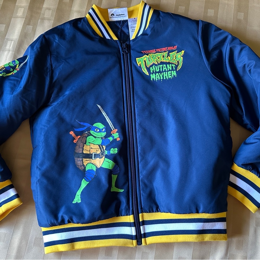Teenage Mutant Ninja Turtles Blue Jacket NEW Boys Size 8
